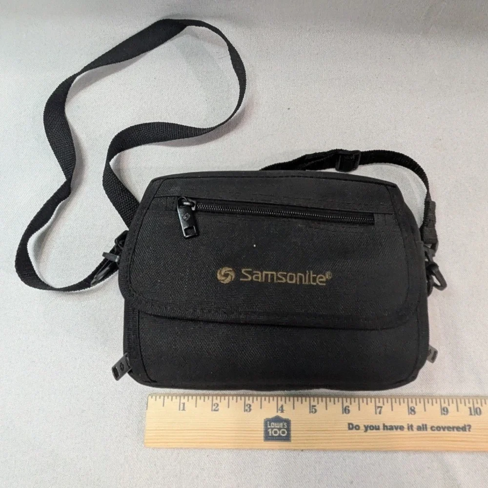 Samsonite Shoulder Bag Unisex Small Black Good Travel Crossbody Utility Pouch